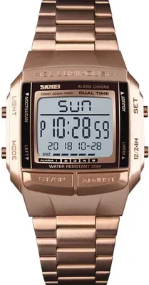 Produktbild von SKMEI GA-23764 Digitaluhr in Roségold für Herren KP23764