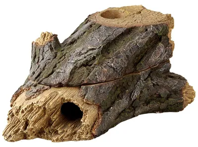 Terrarien-Höhle aus Bambus, 9 x 22 x 9,5 cm, Braun