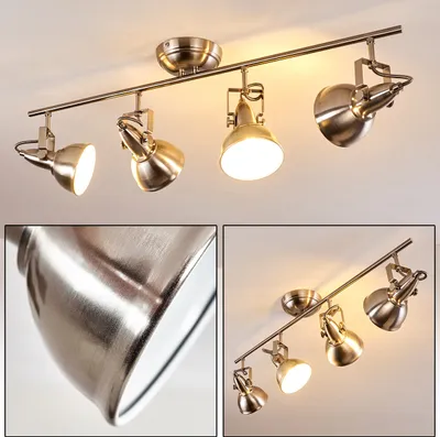Produktbild von Arazane »Arazane« Deckenlampe aus Metall in Nickel-matt/Weiß
