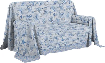 Zdjęcie produktu dla Bawełniane koce i narzuty letnie, kolor granatowy, 250 x 290 cm