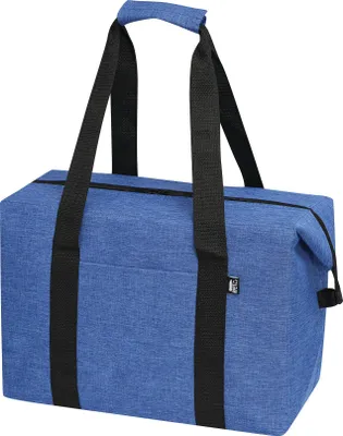 Produktbild von Kühltasche Groß Faltbar – Thermotasche, XXL Isoliertasche für Einkauf und Camping, RPET, ca. 38x19x26cm (17L) Blau