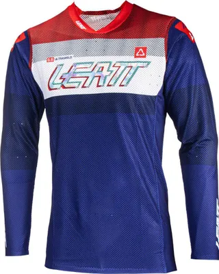 Produktbild von Leatt 5.5 Ultraweld 2024 Motocross Jersey, rot/dunkelblau, L