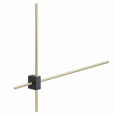 Obrázek produktu pro Nástěnné svítidlo MasterLED - 60x60cm - 4000K - 1200 lm/12 W - IP20 - černá a zlatá - nástěnné led svítidlo - moderní nástěnné svítidlo - COMO