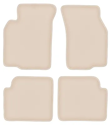 Produktbild von DURBAN Beige Velours-Fußmatten-Set für Mitsubishi Colt V (CJ0) Schrägheck (1996-2003)