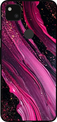 Obrázek produktu pro Pouzdro na mobilní telefon pro Google Pixel 4A s mramorovým potiskem - TPU zadní kryt Pouzdro s mramorovým designem - fialovo-růžové