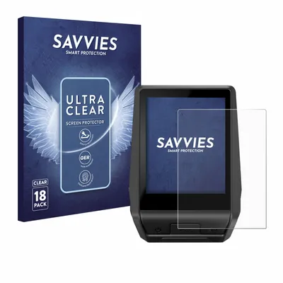 Produktbild von 18x Für Bosch Nyon 2 2021 / Nyon 2020 Schutzfolie Savvies Displayschutz Display Schutz Folie Klar Transparent