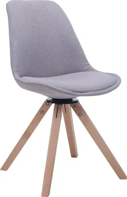 Produktbild von Besucherstuhl HLO-CP50 Drehbar Natura Stoff Square  grau