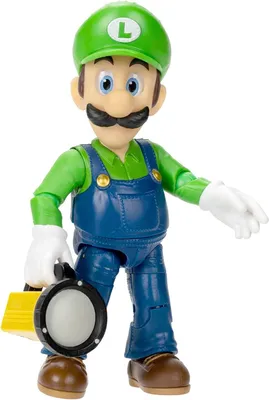 Imagen del producto de Figura Luigi Super Mario Bros La Película Articulada 13 cms