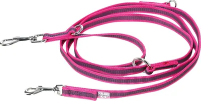 Obrázek produktu pro Vodítko Julius-K9 Super Grip, dvojitě nastavitelné, růžové, rozměry: 2,2 m / 14 mm