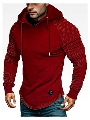 Produktbild von Herren Kapuzenpullover Langarm Hoodie Warm mit Tasche und Kordelzug
