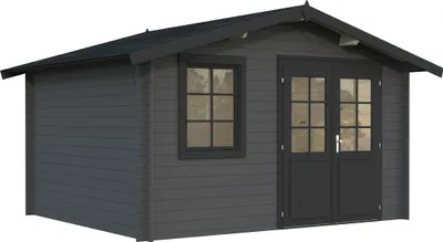 Produktbild von Gartenhaus Palmako Klara 10,4 m² 424 x 354 cm dunkelgrau-anthrazit