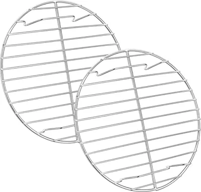 Obrázek produktu pro Joyfair kulatý chladicí stojan z nerezové oceli, sada 2 kusů, pečení, chlazení a vaření v páře 23 cm
