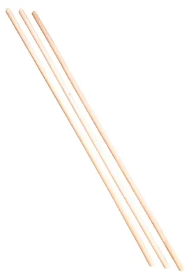 Produktbild von 3 Stück Besenstiele aus Holz, 120 cm, Buchenholz, Gerätestiele Ø22 mm, Holzstiele für Gartengeräte und Gartenhacken, EU-Produktion
