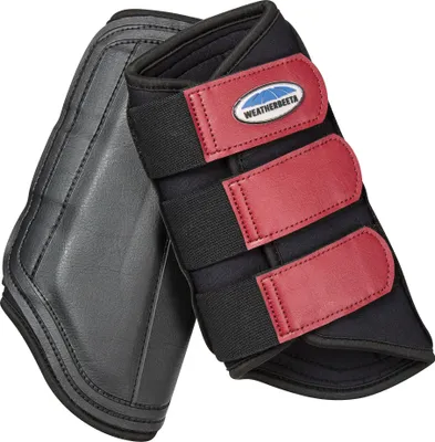 Produktbild von Weatherbeeta Gamaschen WB764 (Warmblut) (Schwarz/Rot)