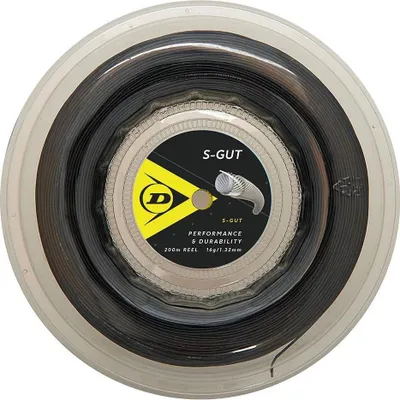 Produktbild von Dunlop S Gut 200 M Tennisrollen Saite Schwarz 1.25 mm Schwarz 1.25 mm