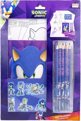 Obrázok produktu pre CERDÀ - Zestaw stacji graficznych Sonic Prime - Akcesorium do kolorowania