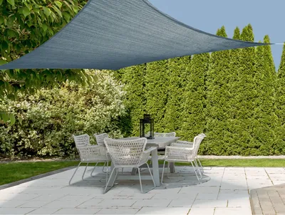 Image de ProGarden Voile d'ombrage 3x3 m Bleu Carré