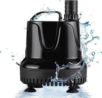 Immagine prodotto di Mini pompa per acqua 1500 l/h 40 W, pompa subacquea ultra silenziosa - Pompa per fontane con 3 ugelli per laghetti e vasche da giardino