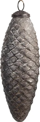 Immagine prodotto di Guaina natalizia Clayre & Eef Ø 6x16 cm in vetro marrone argentato