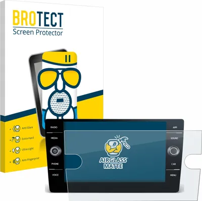 Produktbild von BROTECT Entspiegelungs Schutzglas für Volkswagen T6 2021 Discover Media 8" Schutzfolie Panzer Folie Glas Display Schutz matt