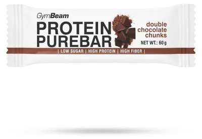 Produktbild von GymBeam - Protein PureBar, 60 g, doppelte Stücke Schokolade