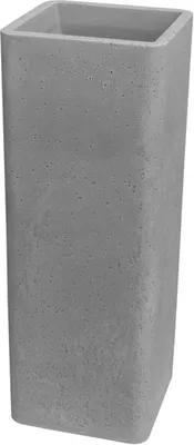 Produktbild von Pflanzkübel Cube, Größe:27x27cm H73, Farbe:Zement-grau