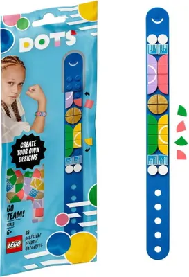 Produktbild von LEGO 41911 DOTS Retro Armband, Kinderarmband, Kinderschmuck, Basteln für Kinder