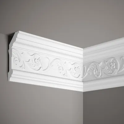 Produktbild von Mardom Deckenleiste MDA072 Profoam 64 x 148 x 2000 mm Weiß Stuckleiste Ornament