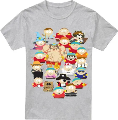 Obrázek produktu pro South Park - Tričko pro ženy "Many Faces Of Cartman" TV7254 (L) (Sport Heide)