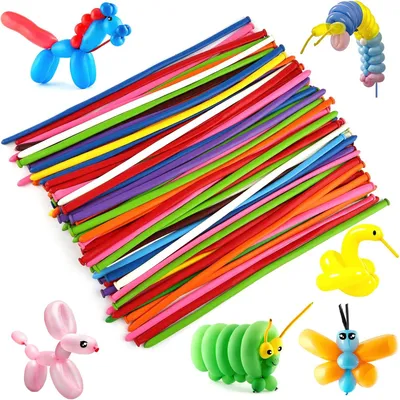Immagine prodotto di Palloncini per modellazione - Set da 100 - Palloncini lunghi e colorati