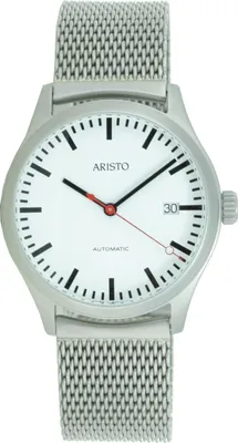 Produktbild von Aristo Herren Uhr Automatic Edelstahl Bahnhof 3H191M Milanaiseband