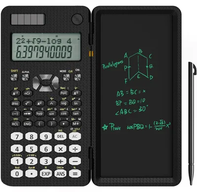 Produktbild von NEWYES Wissenschaftlicher Taschenrechner 240 Funktionen, 2-Display, Schwarz
