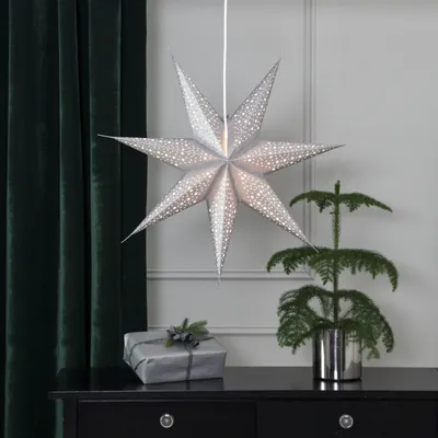 Produktbild von Star Trading 501-26, Leichte Dekorationsfigur, Silber, Stern, 600 mm, 600 mm, 150 mm