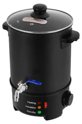 Image de Fondeuse à cire, température réglable, capacité de 6 litres, noire - Prise européenne