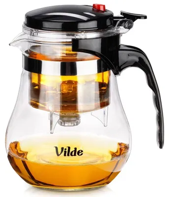 Produktbild von Teekanne aus Glas mit Teesieb, 1,15 l, Borosilikatglas