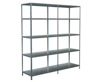 Produktbild von Steck-Grund-/ u 1 Anbauregal, 10 Böden, 2000x1800x500, verz.