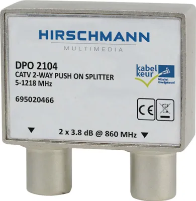 Zdjęcie produktu dla Hirschmann 695020466, Szary, 280 mm, 380 mm, 160 mm, 50 g