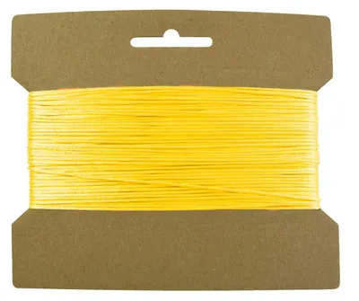 25m Satinschnur 2mm, Kumihimo hellgelb