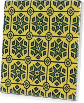 Produktbild von Keramik Untersetzer Bunt Topfuntersetzer Quadratisch 11x11cm Korkrückseite Hitzebeständig