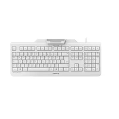 Obrázek produktu pro CHERRY JK-A0400FR-0, Plná velikost (100 %), Kabel, USB, Mechanický spínač, AZERTY, Bílá