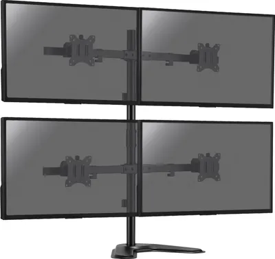 Image de Support de bureau pour 4 écrans moniteurs PC 17"- 32"
