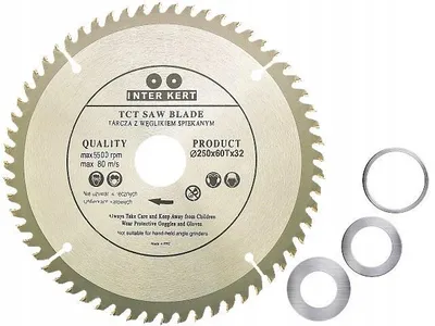 Produktbild von INTER-KERT Hartmetall-Sägeblatt 250x32 mm 60Z für Holz