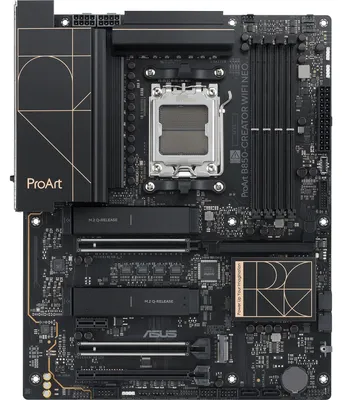Zdjęcie produktu dla ASUS PROART B850-CREATOR WIFI NEO, AMD, Gniazdo AM5, AMD Ryzen 7000 Series, AMD Ryzen 8000 Series, AMD Ryzen 9000 Series, Gniazdo AM5, DDR5-SDRAM, 256 GB