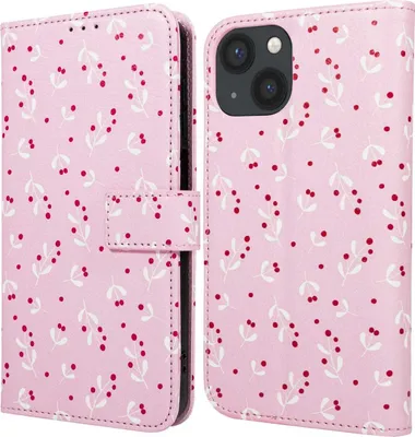 Produktbild von imoshion Design Klapphülle iPhone 15 - Blush Berries