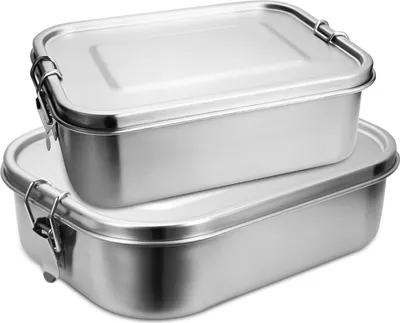 Immagine prodotto di SWANEW 1200+1400ml lunch box senza plastica BPA free lunch box lunch box in acciaio inox
