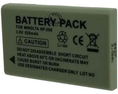 Produktbild von Batterie kompatibel mit KONICA MINOLTA NP-200 - Otech