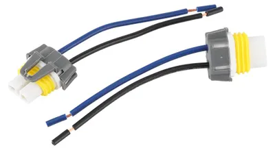 Image de 2 connecteurs femelles H11/H8 pour faisceau de câbles de phares antibrouillard