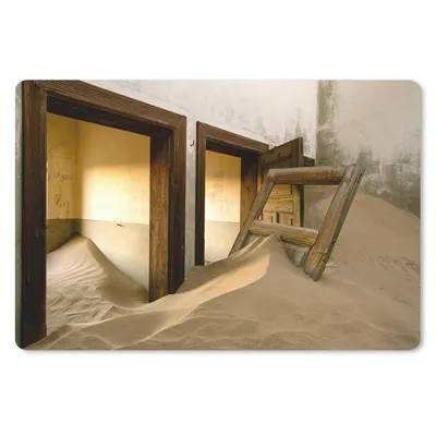 Produktbild von MuchoWow® Mauspad Mousepad Sand - Architektur - Wüste - Tür 27x18 cm - Mousepads - Maus Mat - Pad - Mausunterlage - Büroartikel - Desk Matten