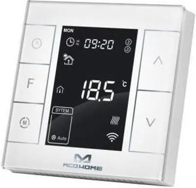 Produktbild von Elektrisches Heizthermostat mit Feuchtesensor, Z-Wave, Glas-Touch