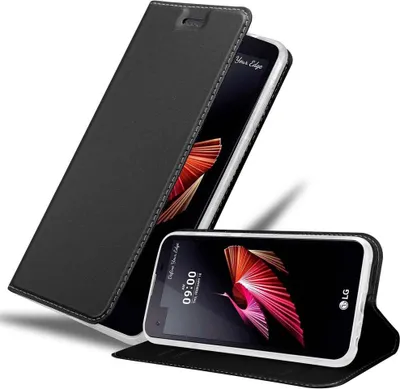 Image de Cadorabo Housse pour LG X SCREEN Housse en noir Cover Etui Book Case Booklet